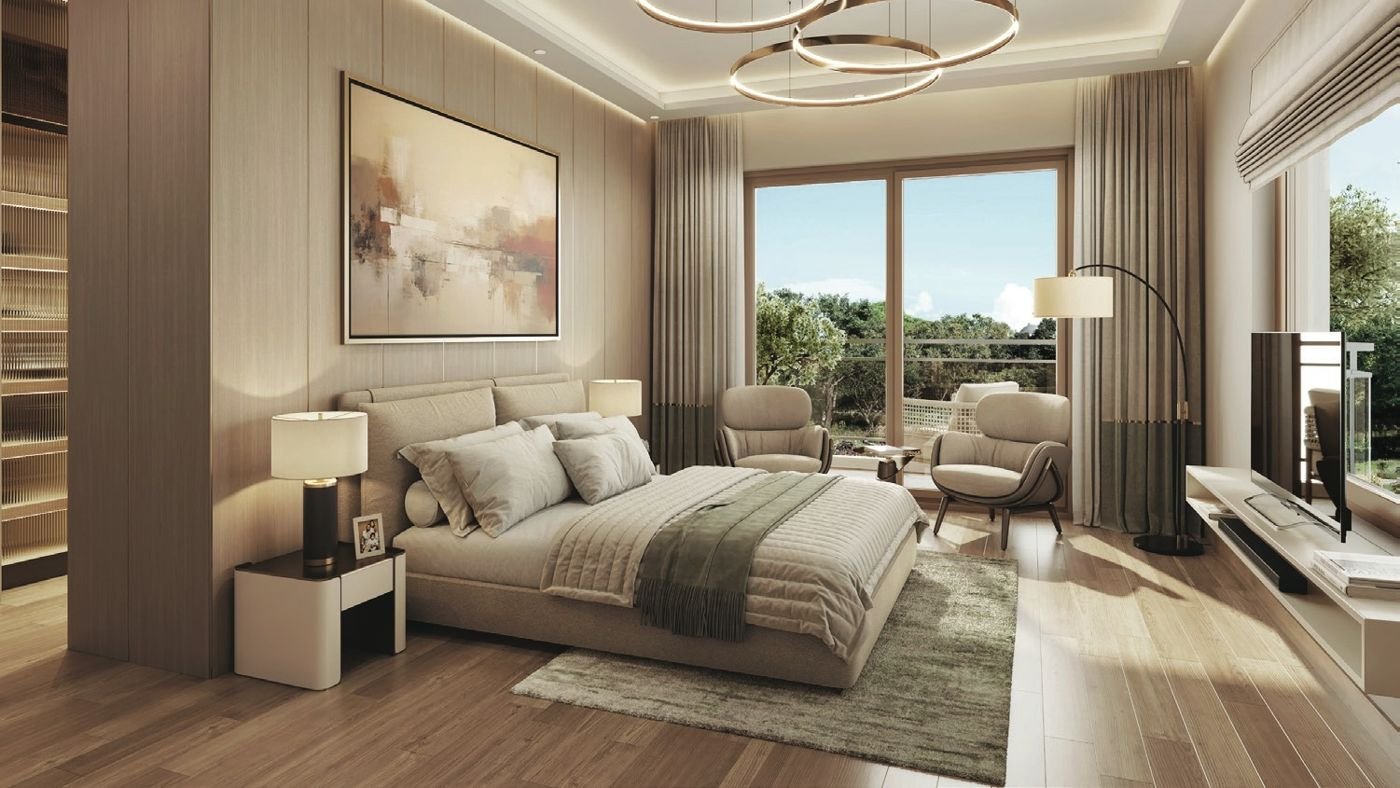 Bedroom, artistic impression