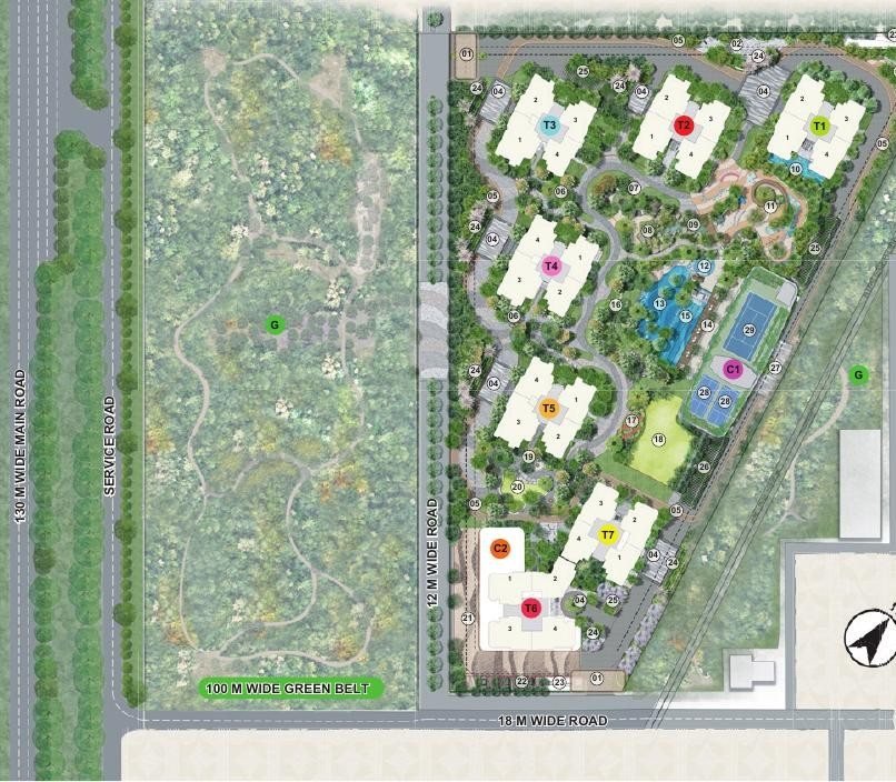Eldeco 7 Peaks Residences site plan